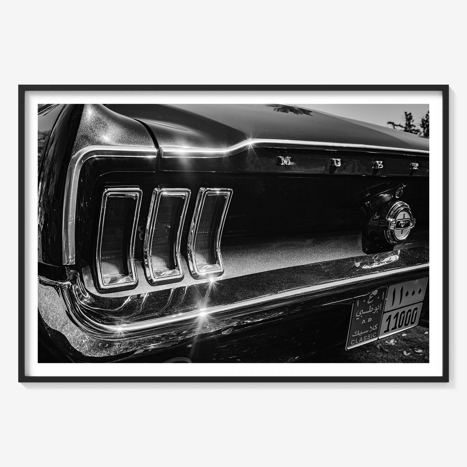 MIDNIGHT CHROME MUSTANG TAIL